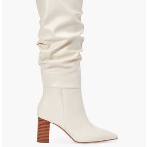 Justfab heeled boots cream 8.5